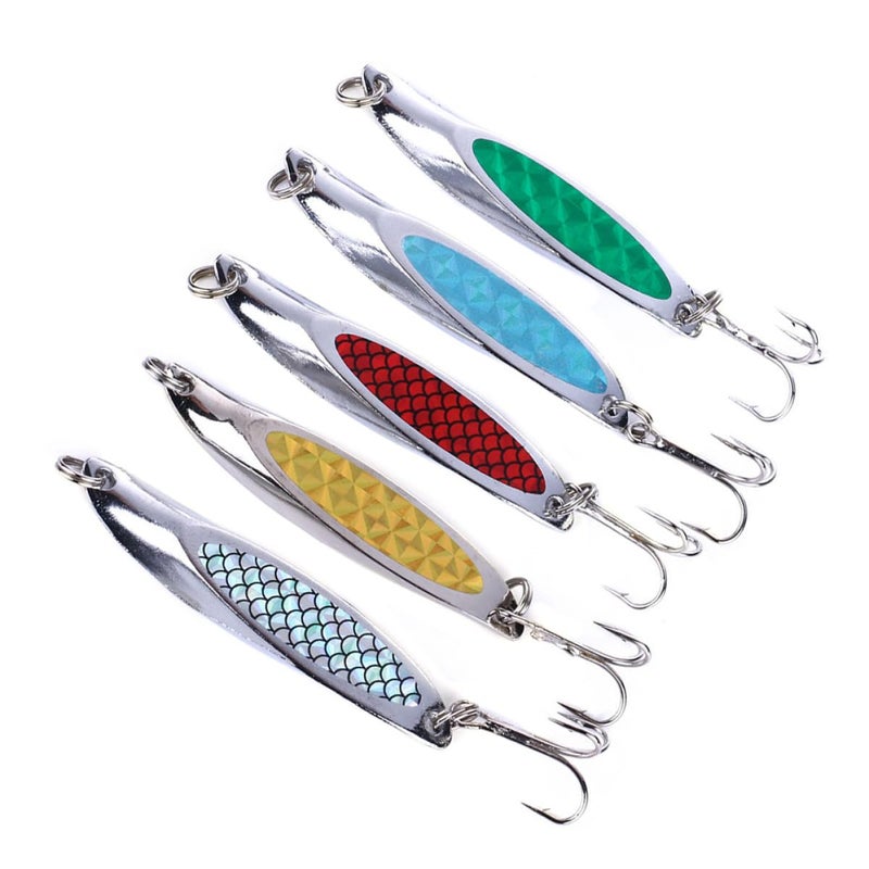 Metal Fishing Lures 7Cm 21G 5 Color Pack Topwater Baits for Saltwater Freshwater - Image 2
