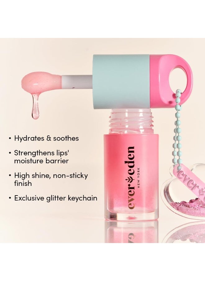 Evereden Kids Tinted Non Toxic Lip Gloss: Sakura - Non Toxic Kids Makeup - Vegan Clean Makeup For Kids - Soothing & Hydrating Kid Lip Gloss With Cherry, Peach, & Cranberry Oils - Girls Makeup  - Image 3