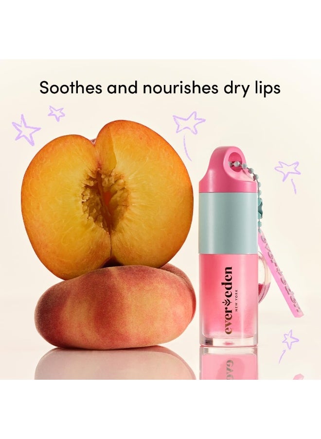 Evereden Kids Tinted Non Toxic Lip Gloss: Sakura - Non Toxic Kids Makeup - Vegan Clean Makeup For Kids - Soothing & Hydrating Kid Lip Gloss With Cherry, Peach, & Cranberry Oils - Girls Makeup  - Image 2