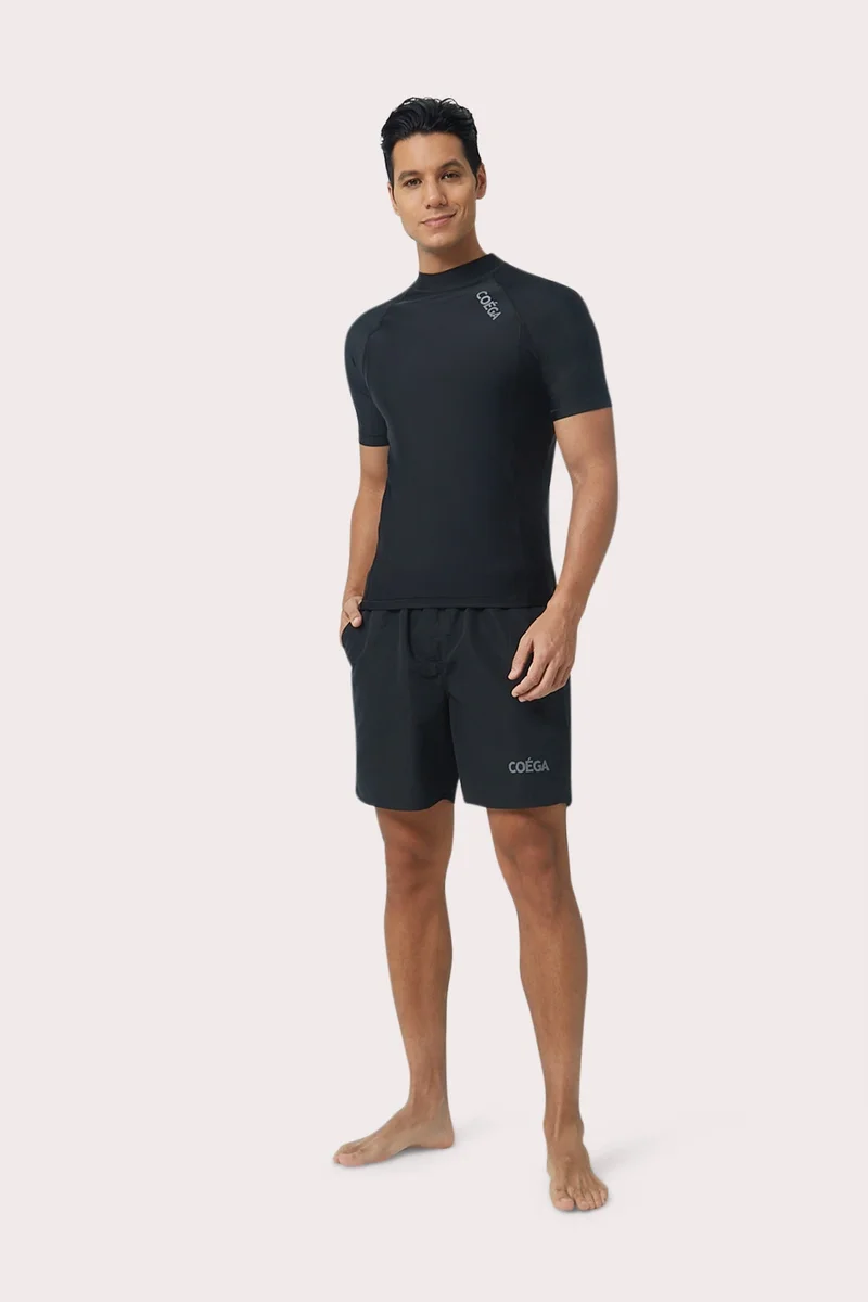 COEGA SUNWEAR  COEGA  Mens Rashguard Short Sleeve - Black for Men | Best Price UAE