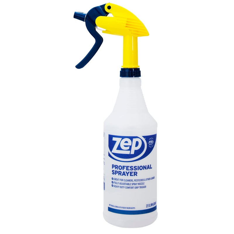 Zep Professional Sprayer Bottle 32 ounces - Up to 30 Foot Spray, Adjustable Nozzle - Image 1