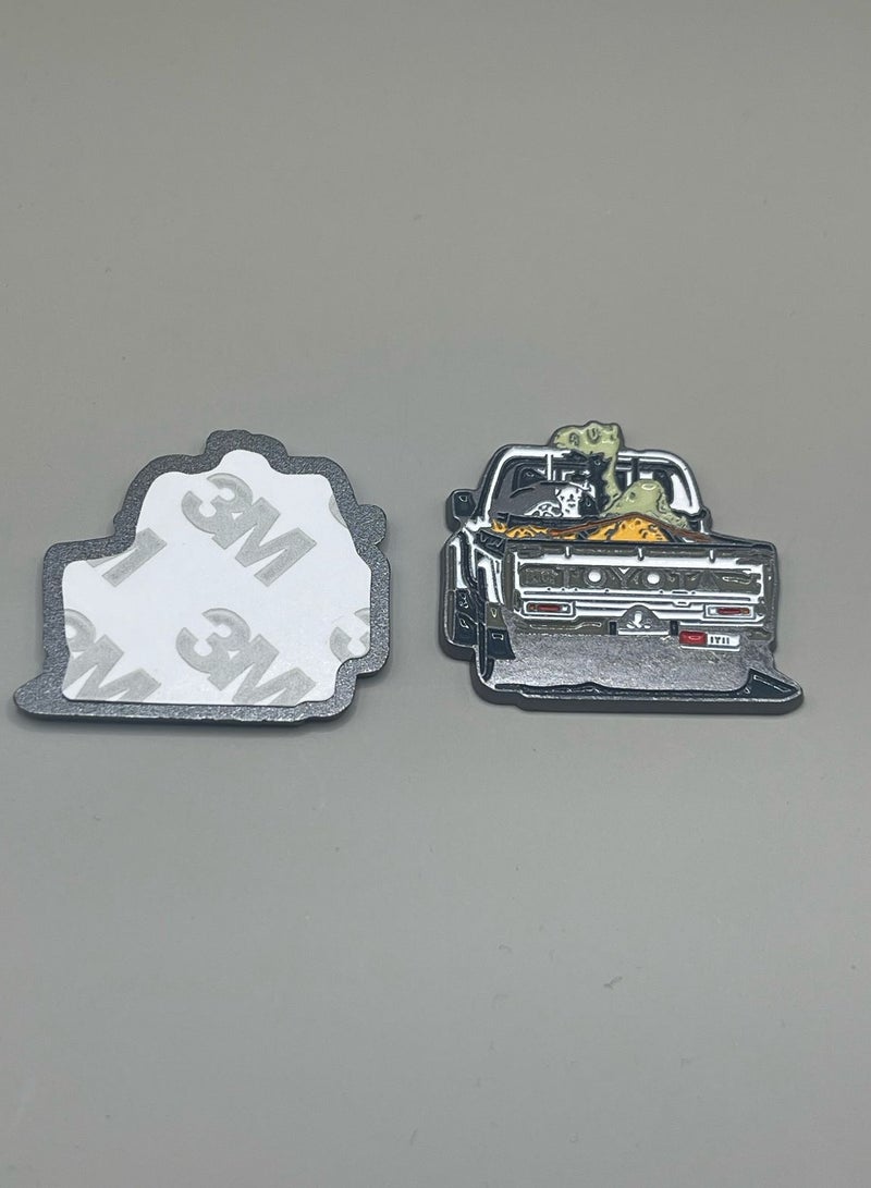 Metal Sticker – “Traditional Hilux” Design - Image 1