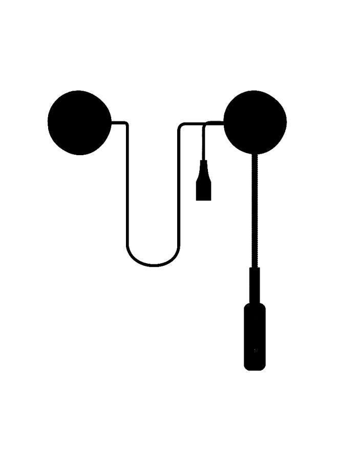 خوذة دراجة نارية مع سماعات - Image 1