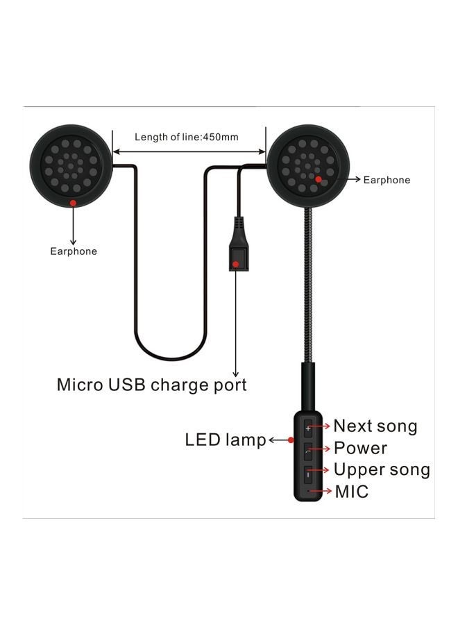 خوذة دراجة نارية مع سماعات - Image 5