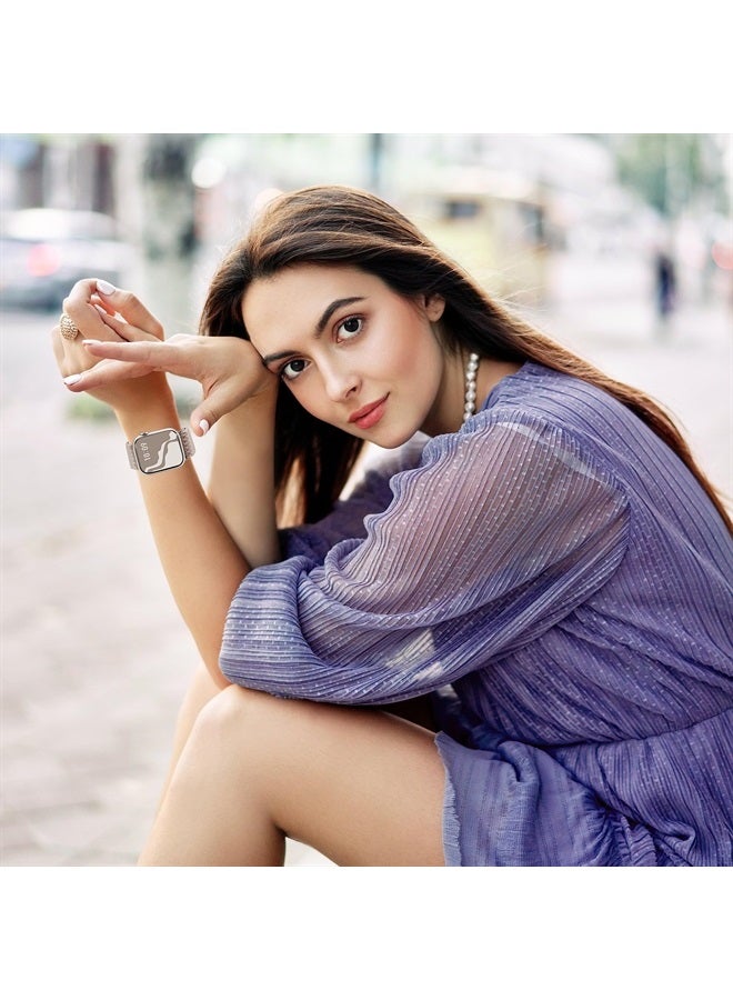 Suitisbest Braided Stretchy Solo Loop Compatible for Apple Watch Band 38mm 40mm 41mm 42mm 44mm 45mm 49mm for Women Men, Nylon Elastic Straps Wristbands for iWatch Series 8 7 6 SE 5 4 3 2 1 Ultra, 4Packs - Image 5