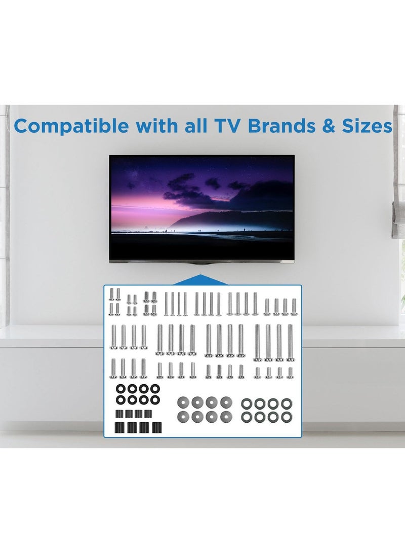 TV Mount Screw Hardware Kit Universal VESA Wall Mount Screw Washer Spacer Pack (M4 M5 M6 M8) for TV and Monitor Mountin - Image 3