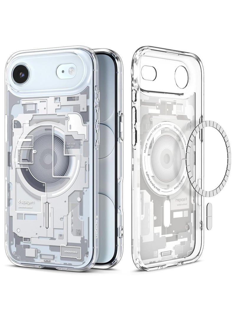Spigen Ultra Hybrid MagFit iPhone 17 Air Case Cover with MagSafe (2025) - Zero One White - Image 1