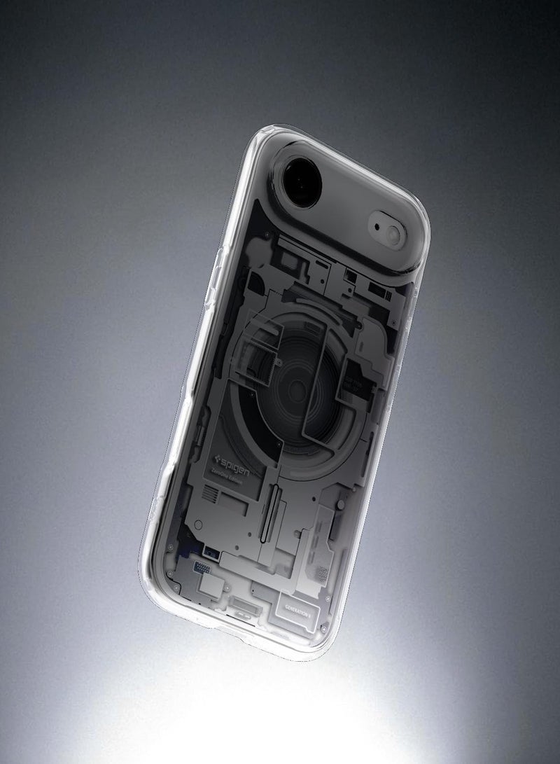 Spigen Ultra Hybrid MagFit iPhone 17 Air Case Cover with MagSafe (2025) - Zero One White - Image 3