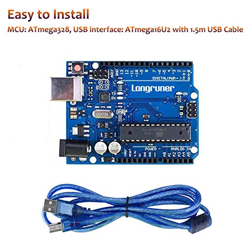 Longruner 3D Printer CNC Controller Ardiuno CNC kit with for ArduinoIDE,Longruner GRBL CNC Shield Board+RAMPS 1.4 Mechanical Switch Endstop DRV8825 A4988 Stepper Motor Driver Nema17 Stepper Motor LKB02,Black - Image 3
