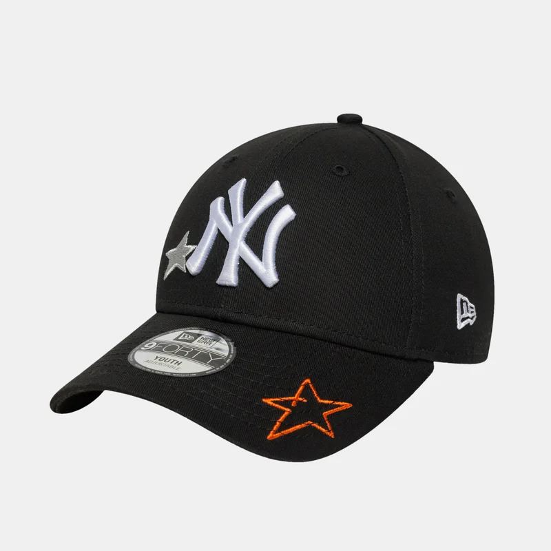 NEW ERA Black Kids' MLB New York Yankees 9FORTY Star Icon Cap  | Best Price UAE