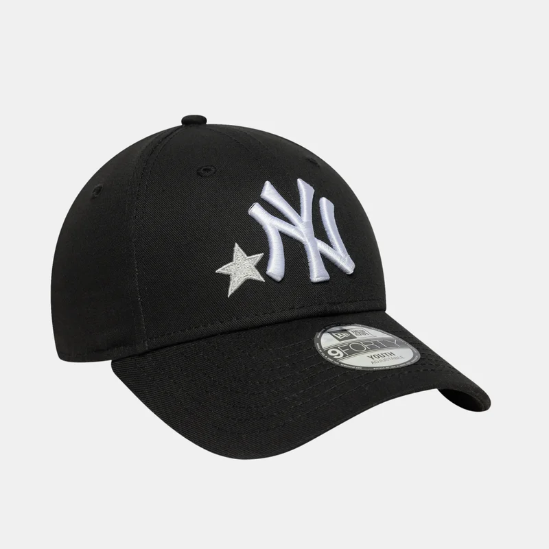 NEW ERA Black Kids' MLB New York Yankees 9FORTY Star Icon Cap  | Best Price UAE