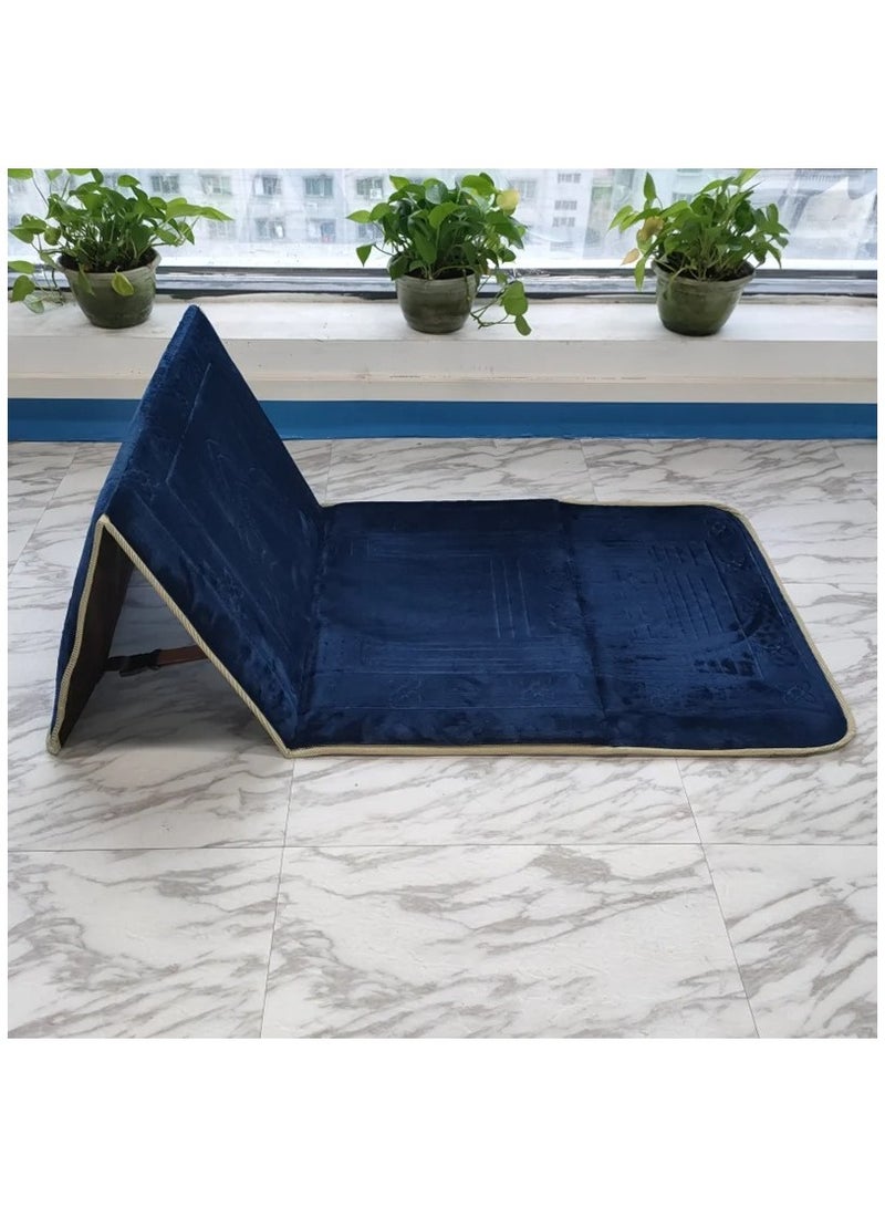 Premium Soft Sajadah with Back Support - Padded Prayer Rug for Ultimate Comfort - Portable Travel Mat with Carrying Pocket - Plush & Foam Praying Carpet - Thick and Luxurious Muslim Prayer Mat  - Image 1