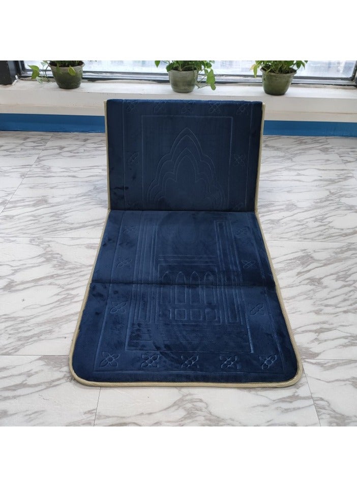 Premium Soft Sajadah with Back Support - Padded Prayer Rug for Ultimate Comfort - Portable Travel Mat with Carrying Pocket - Plush & Foam Praying Carpet - Thick and Luxurious Muslim Prayer Mat  - Image 2