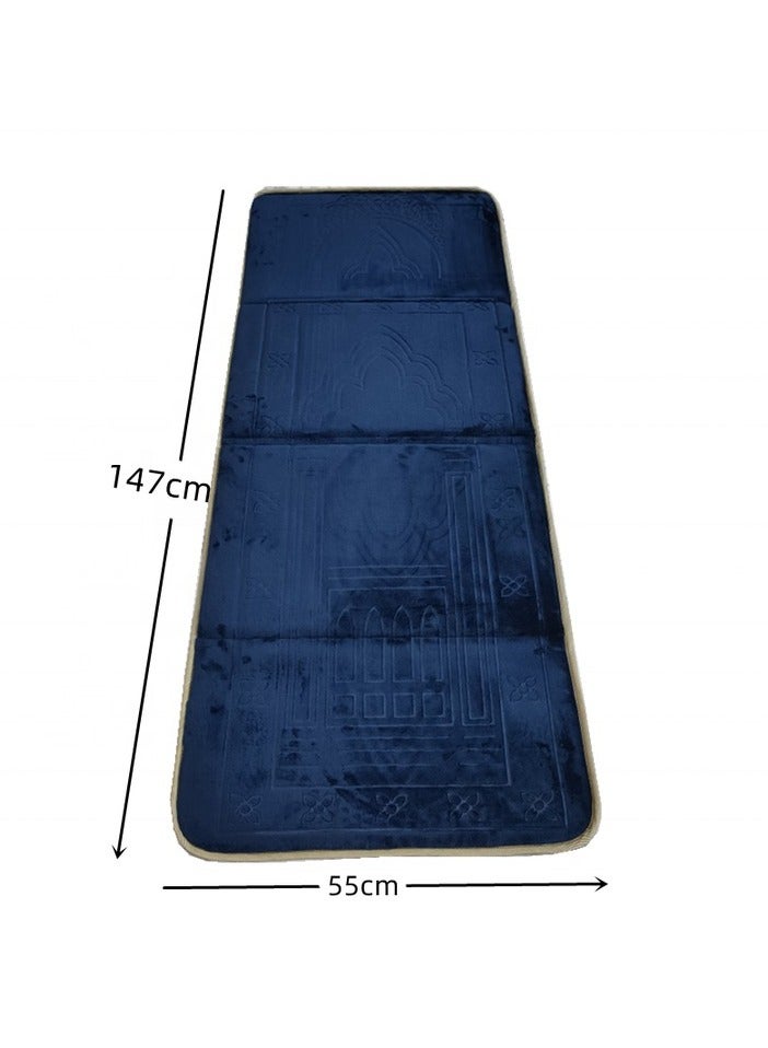 Premium Soft Sajadah with Back Support - Padded Prayer Rug for Ultimate Comfort - Portable Travel Mat with Carrying Pocket - Plush & Foam Praying Carpet - Thick and Luxurious Muslim Prayer Mat  - Image 3