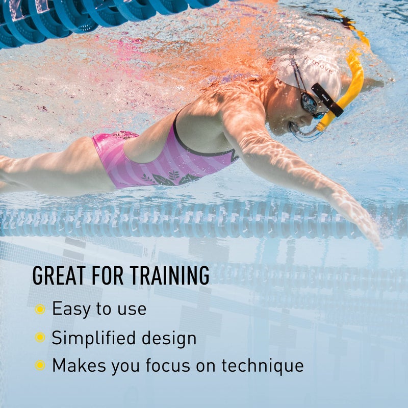 FINIS FINIS Freestyle Center-Mount Swimming Snorkel , Yellow, Adult  - Image 3