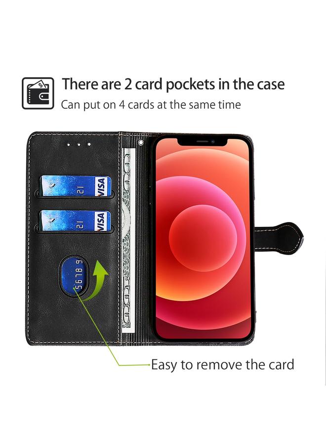 erorex Case For TCL 501 4G Skin Feel Magnetic Buckle Leather Phone Case - Image 3