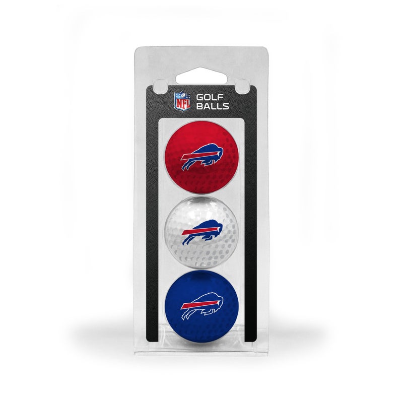 Team Golf NFL Buffalo Bills 3 Golf Ball Pack Regulation Size Golf Balls, 3 Pack, Full Color Durable Team Imprint - Image 2
