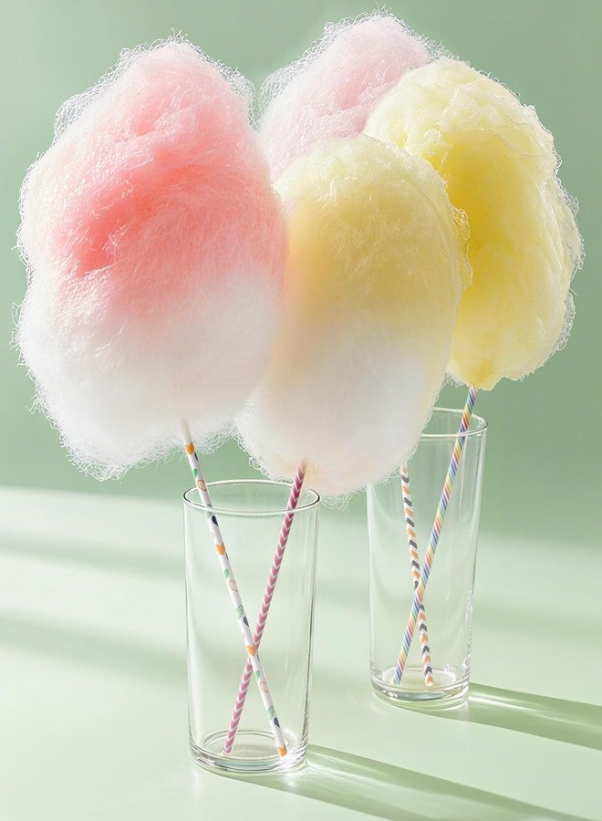 Clofiak 50Pcs Cotton Candy Sticks Cones, 13.78 Inch Random Color Candy Supplies, Paper Straws, Cones for Birthdays, Weddings, Holiday Parties, Candy Making - Image 4