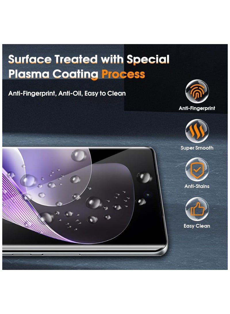 Screen Protector Compatible with VIVO V40 Pro 【2 Pack】 Tempered Glass + 【2 Pack】 Camera Lens Protector 9H Hardness HD Anti-Scratch Protective Film - Image 3