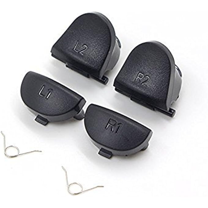 rayihni أزرار الزناد L1 R1 L2 R2 و زنبرك لجهاز سوني بلاي ستيشن 4 PS4 لوحدات التحكم دوال شوك 4 استبدال - Image 1