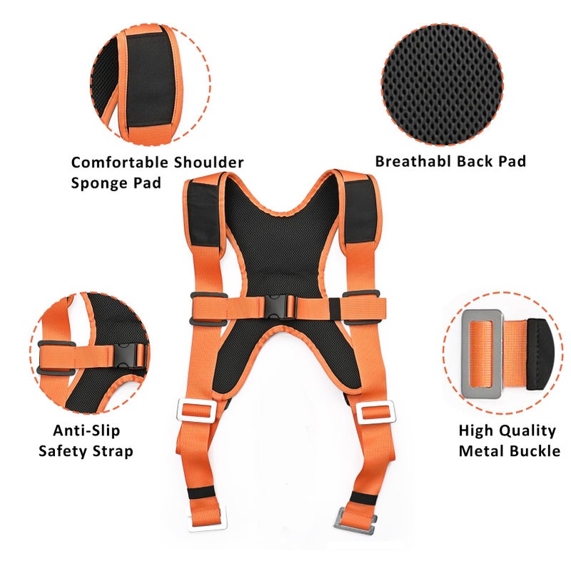 Deyace Moving Straps 2-Person Shoulder Lifting Straps For Moving Furniture  Appliances  Mattresses Or Any Item Up To 800 Lbs Orange - Image 4
