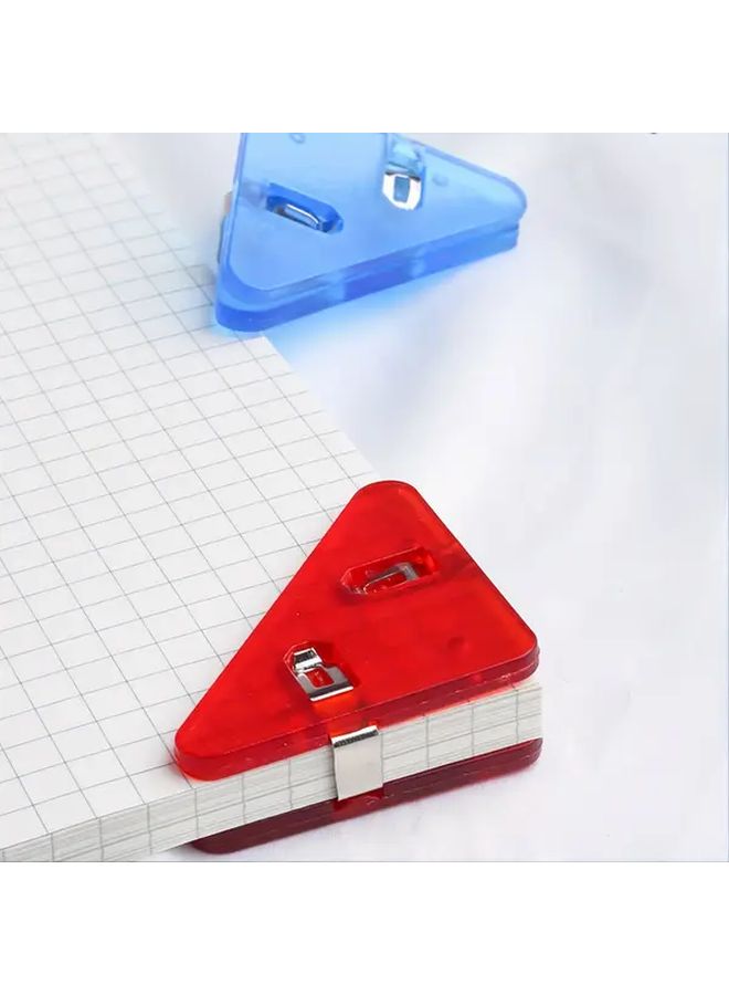 5 Pack White Transparent Triangle File Corner Clips - Image 4