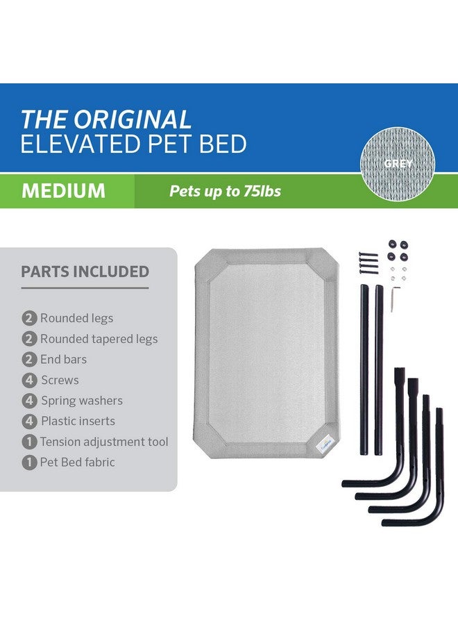 كولارو سرير الكلاب المرتفع والمبرد الأصلي من كولارو، للاستخدام الداخلي والخارجي، متوسط الحجم، رمادي - Image 4