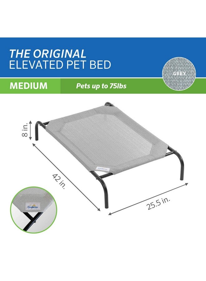 كولارو سرير الكلاب المرتفع والمبرد الأصلي من كولارو، للاستخدام الداخلي والخارجي، متوسط الحجم، رمادي - Image 3