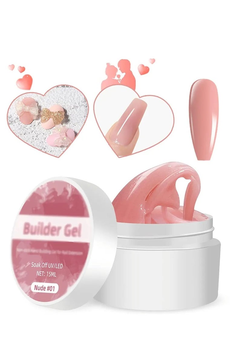 ماكسلين جل بناء الاظافر 56 غرام جل صلب بالاشعة فوق البنفسجية جل اكريليك لتقوية الاظافر يدوم طويلا - Image 1