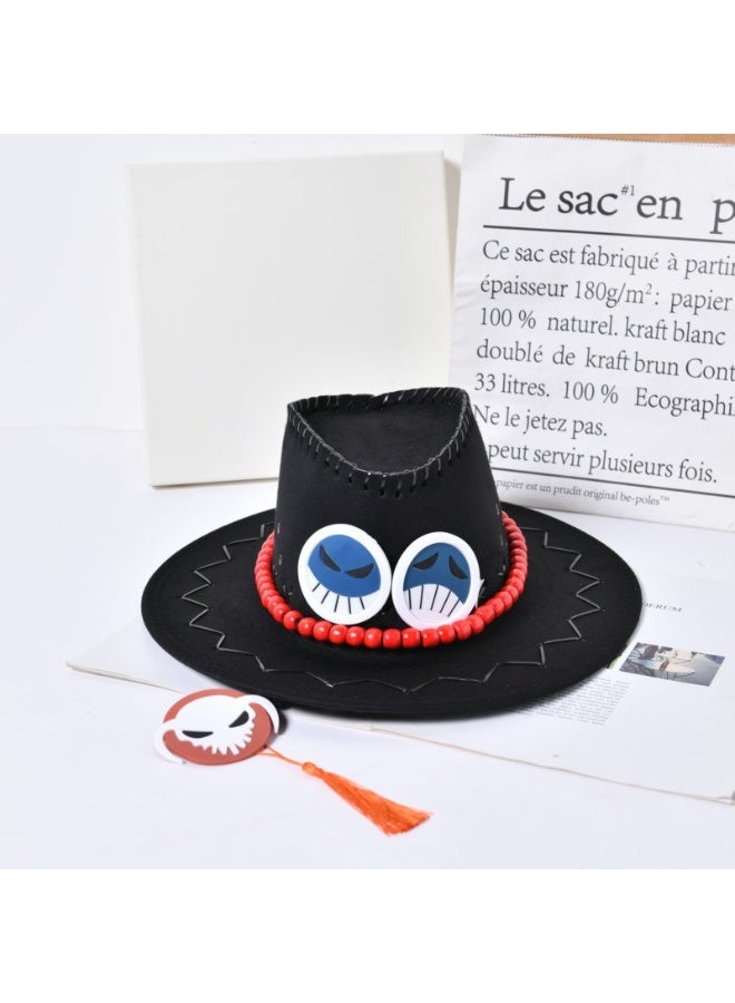 Anime One Piece Ace Style Jazz Hat