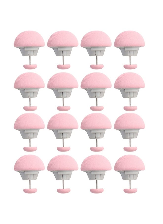 Generic 16 Pcs Mushroom Duvet Clips, Non-Slip Duvet Cover Clips to Keep Duvet in Place, Comforter Quilt Holder Fixator with One-Key Unlock for Blanket Bed Sheet Curtain Socks Mattress Covers (Pink)  - Image 1