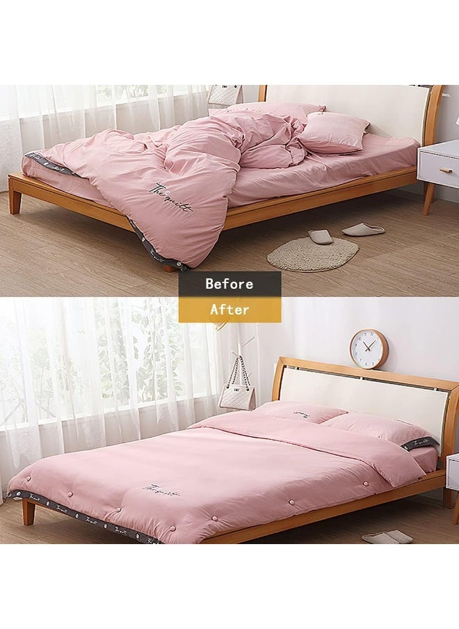Generic 16 Pcs Mushroom Duvet Clips, Non-Slip Duvet Cover Clips to Keep Duvet in Place, Comforter Quilt Holder Fixator with One-Key Unlock for Blanket Bed Sheet Curtain Socks Mattress Covers (Pink)  - Image 3