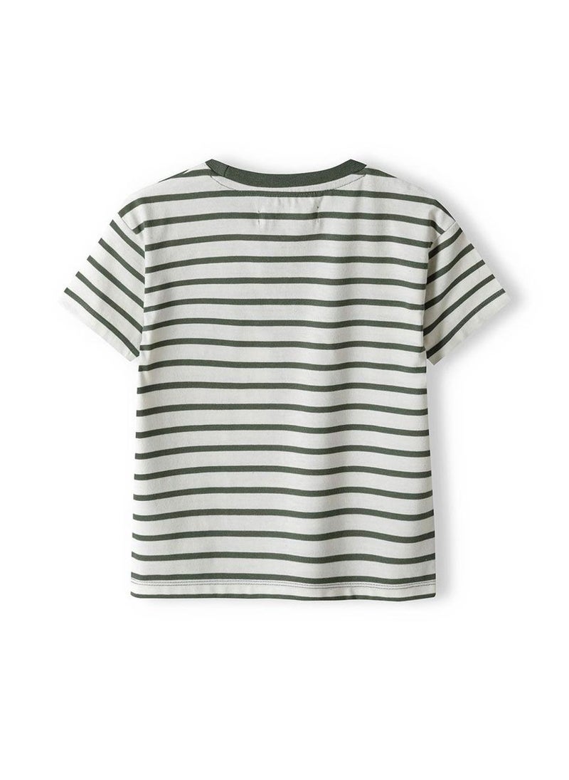 MINOTI Kids Boys T-Shirt and Shorts Set with Pocket and Drawstring Waist  - Image 4
