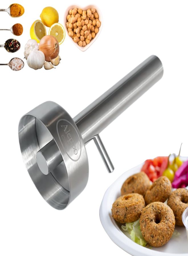 Stainless steel meatball mold spoon maker (with hole) Silver - Image 1