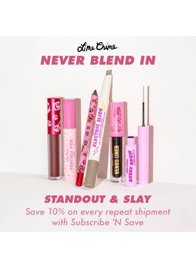 Lime Crime - Velvetines Liquid Matte Lipstick, Pumpkin (Brick Red) - Bold, Long Lasting Shades & Lip Lining - Stellar Color & High Comfort for All-Day Wear - Talc-Free & Paraben-Free - Image 1