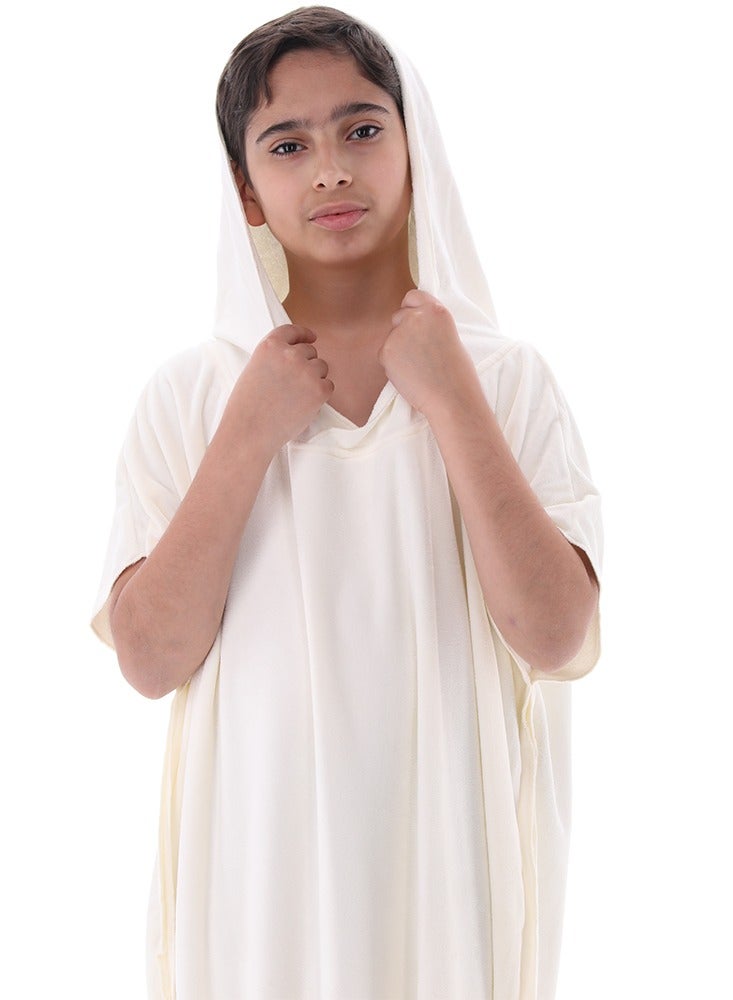 RJ RJ Kids' Bathrobe – Off-White - Image 1