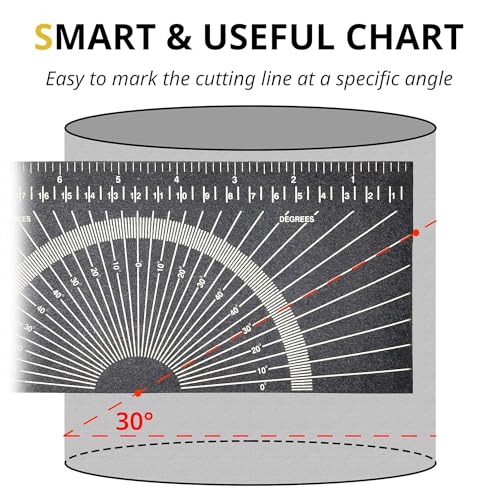 JHTii Pipe Measure Tool Wrap Around Tape, Flex Angle Measuring and Marking Gauge for 3" to 10" Diameter - Image 5