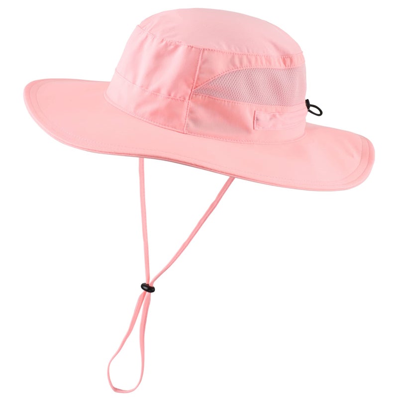 Connectyle UPF 50 Wide Brim Bucket Hat for Women Outdoor Quick Dry Safari Sun Hat Breathable UV Protection Fishing Hats Pink - Image 2