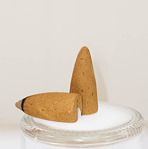 Aromatika Natural Backflow Incense Cones, 5 Packs 5 Fragrances 50 Pcs, (Nag Champa, Dragons Blood, White Sage, Palo Santo, Musk) | Pack 'A' - Image 3