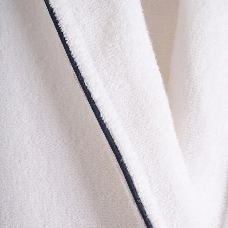 Penelope 100% Cotton Bathrobe L Navy Blue - Liana Series