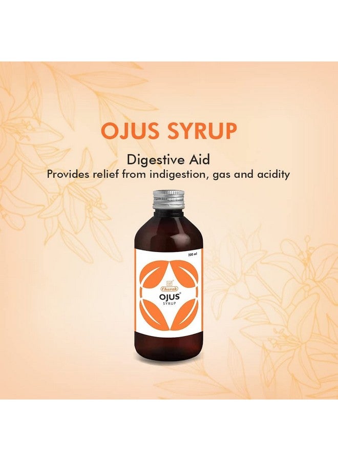 Charak شراب أوجس من تشارك فارما يساعد في عسر الهضم والانتفاخ - 200 مل (عبوة من 2) - Image 2