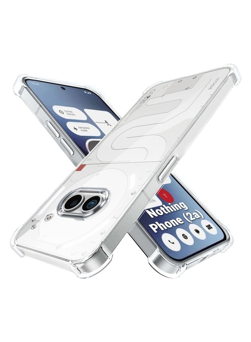Techie حافظة زاوية ممتصة للصدمات من مادة TPU لهاتف Nothing Phone 2a مع غطاء خلفي واقٍ شفاف لحماية عدسة الكاميرا - Image 1