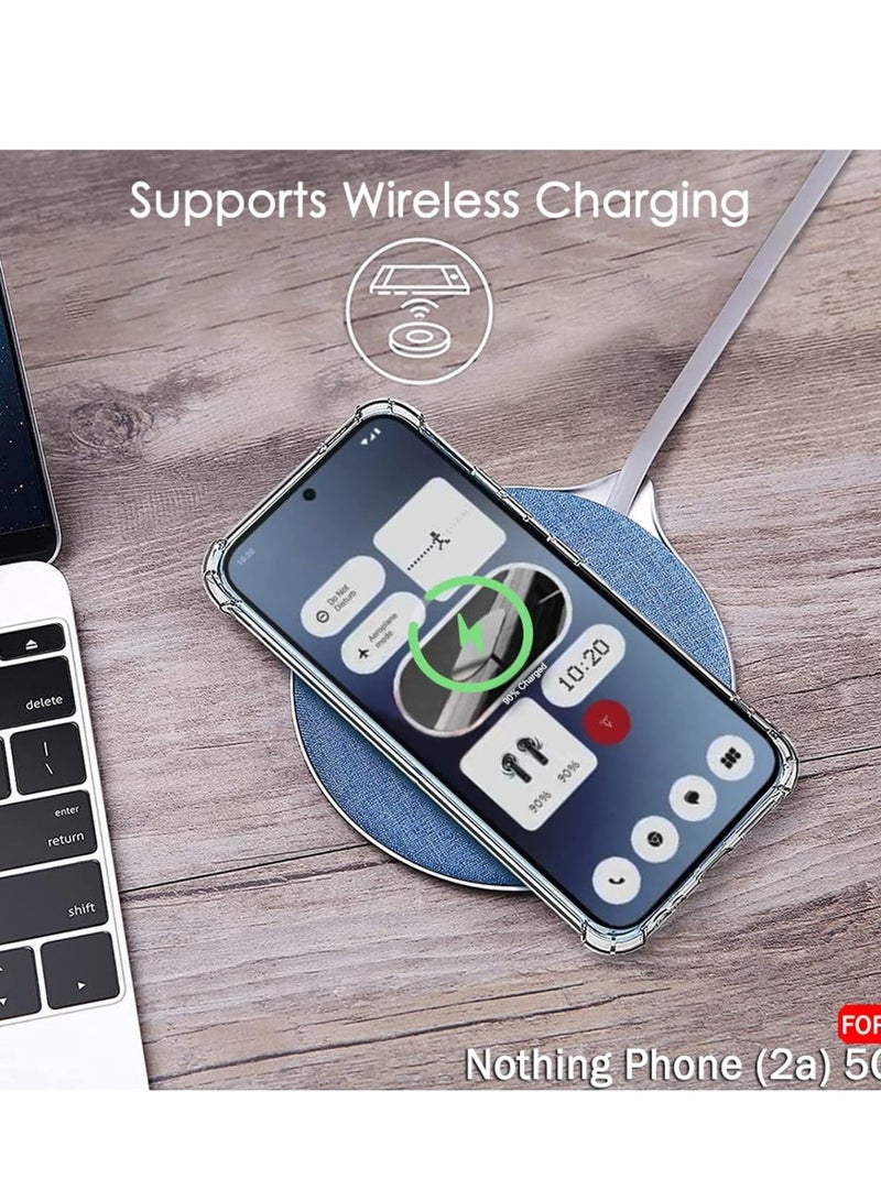 Techie حافظة زاوية ممتصة للصدمات من مادة TPU لهاتف Nothing Phone 2a مع غطاء خلفي واقٍ شفاف لحماية عدسة الكاميرا - Image 5