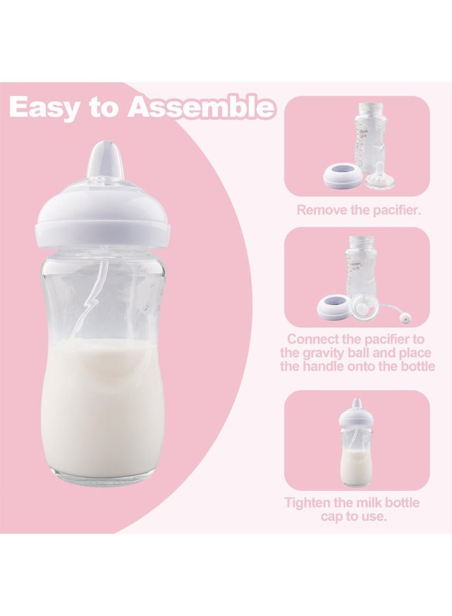 4 Pcs Baby Bottle Sippy Nipples Straw Replacement Set, Straw Cup Nipple, Soft 100% Silicone Sippy Cup Nipple, Variable Flow, BPA-Free, 6m+ (Sippy Cup Nipple) - Image 5