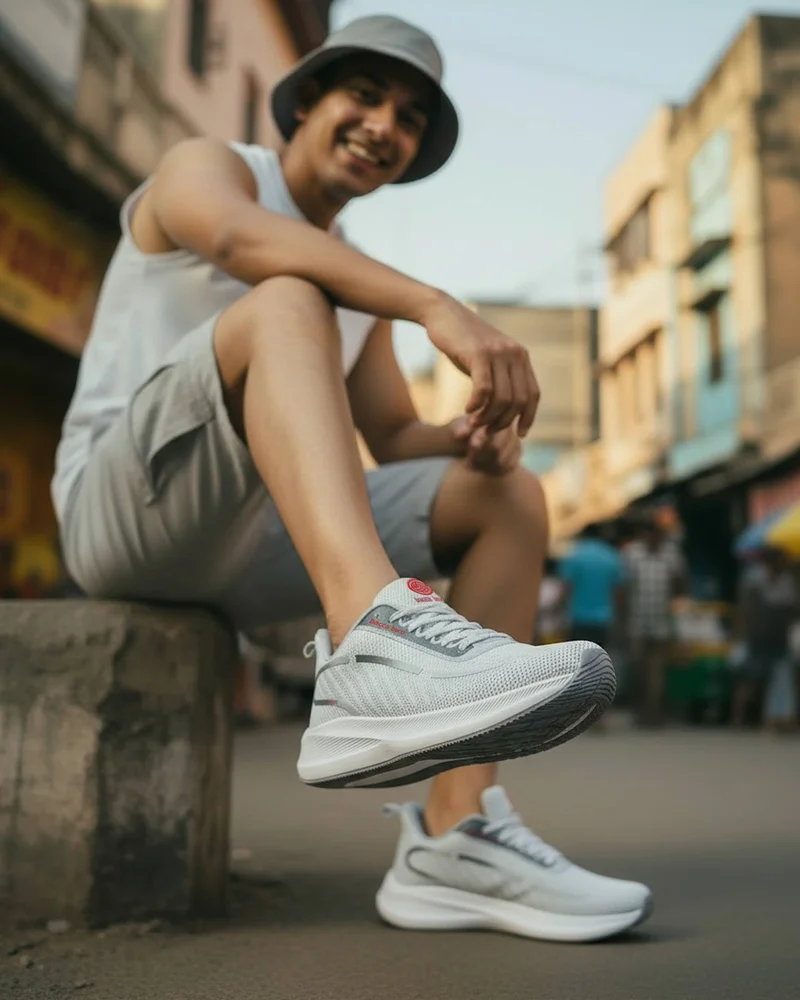 Bacca Bucci Grey Ironman Shoes for Running Walking and Training for Men | Best Price UAE