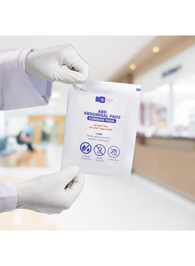 Gauze Care GauzeCare Sterile Abdominal- ABD Combine Pads| 24-Pack, 8x10 Inches| Extra Absorbent & Thick, Individually Wrapped Wound Dressing, First Aid Pads| Surgical-Grade, Nonstick- for Heavy Leakage, Post Op - Image 4