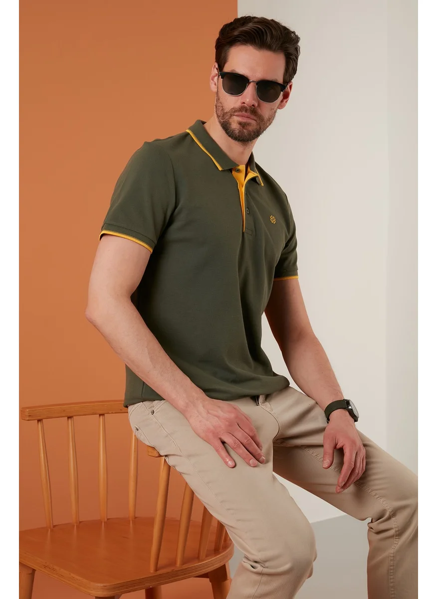 بوراتي 100% Cotton Buttoned Polo T Shirt Men's Polo 5902118