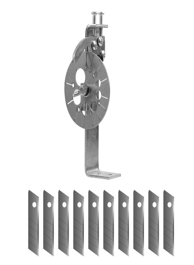 Serplex® Manual Handheld Wire Stripper Tool with Multi-Cable Slot Plate, Includes 10 Stainless Steel Replacement Blades, Portable Handheld Wire Stripper for Multi Cable Types and Efficient Wire Tasks - Image 1