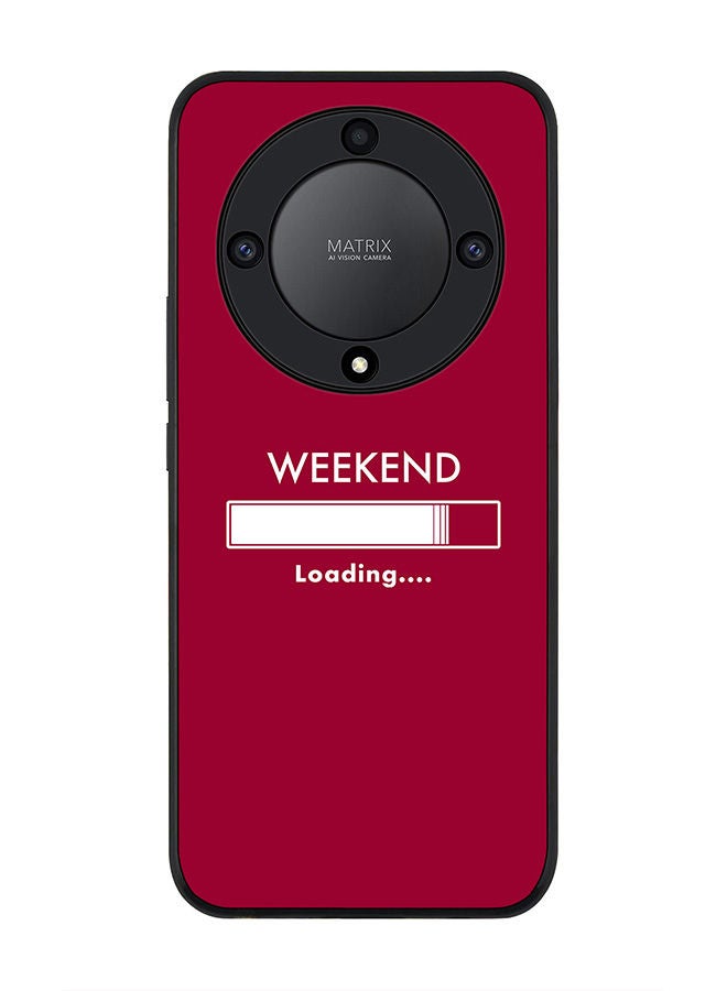 Stylizedd Rugged Black edge case for Honor X9a 5G Slim fit Soft Case Flexible Rubber Edges Anti Drop TPU Gel Thin Cover -  Weekend loading - Image 1