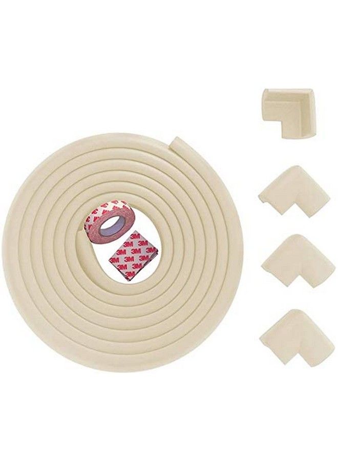 pepplo Baby Proofing Edge And Corner Guard Protector Set6.5 Feet 4 Cornerssafety Bumperschild Proof Furniture And Tables (Cream) - Image 2